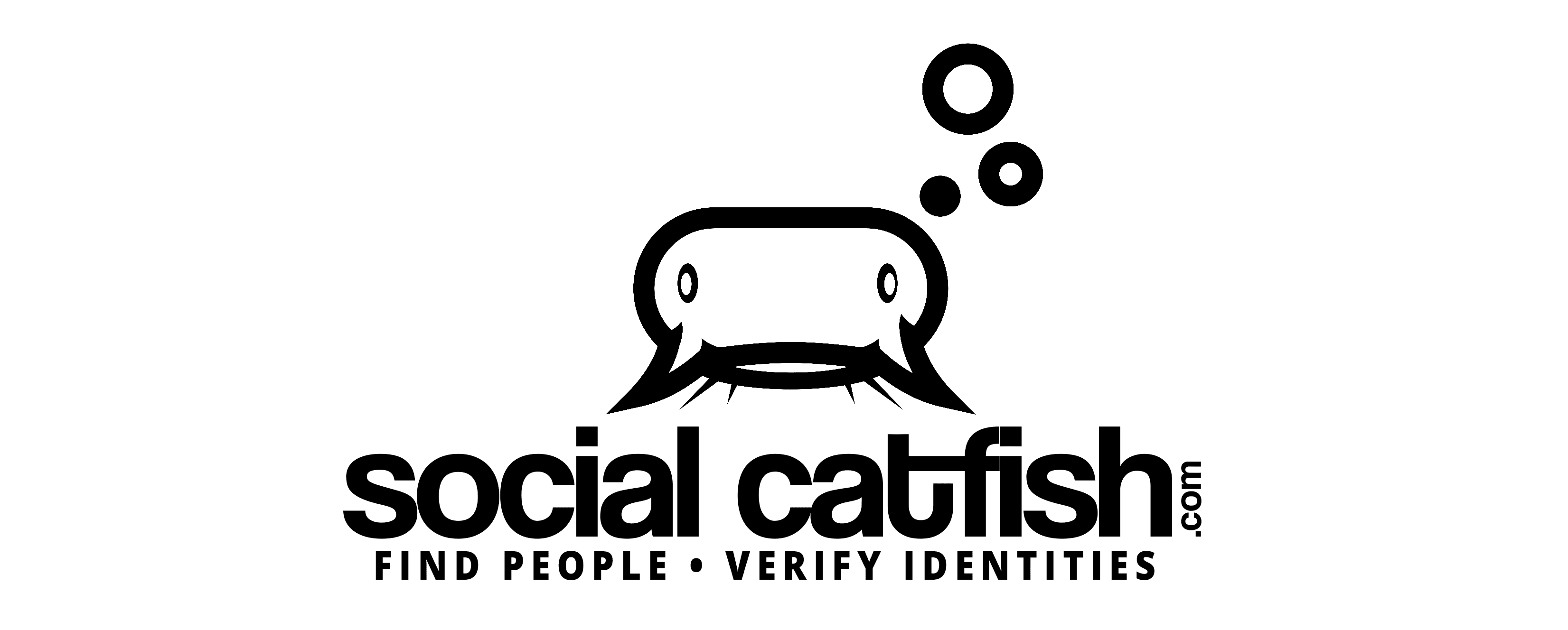 Catfish logo in black and white, symbolizing a sleek and modern brand identity.